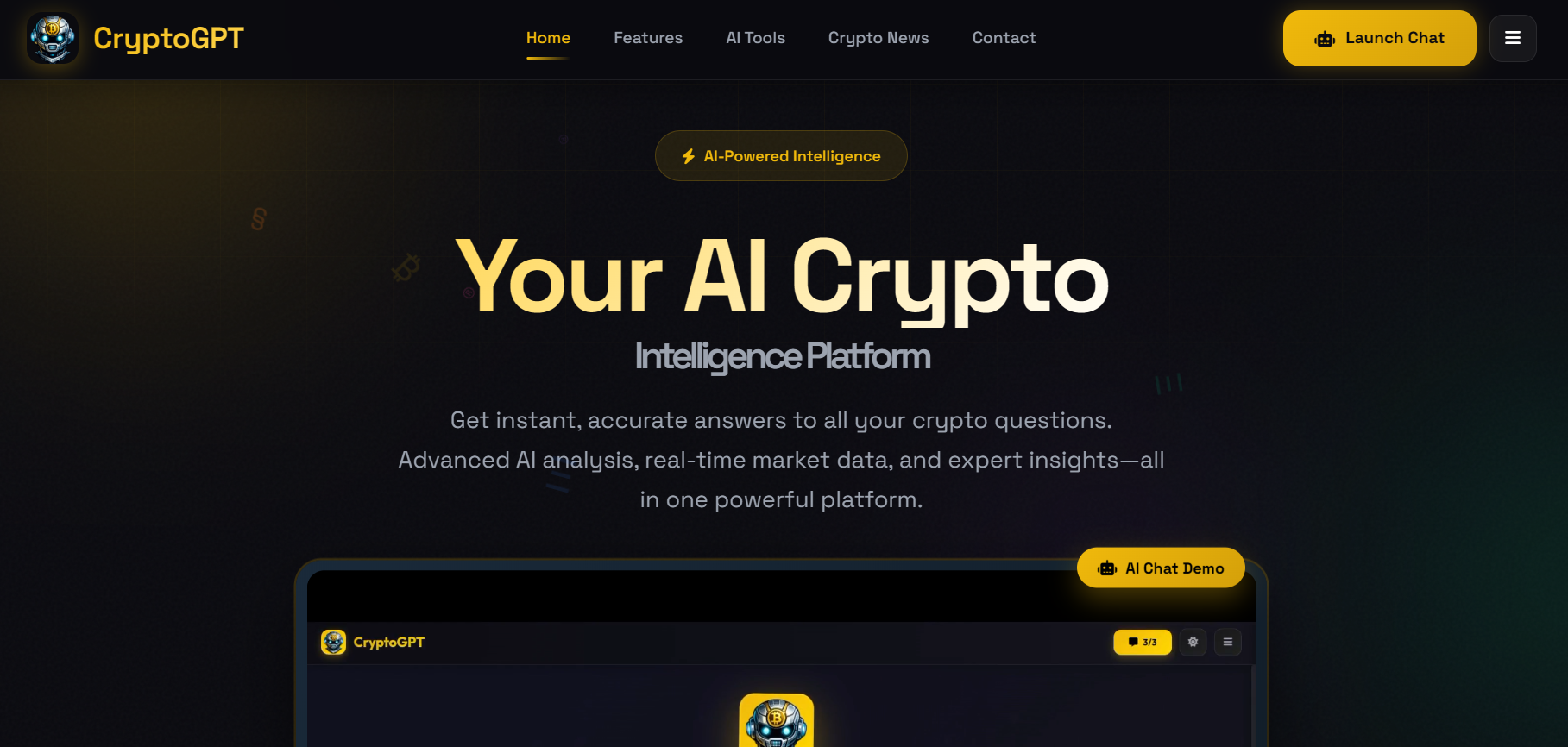 crypto Dashboard preview